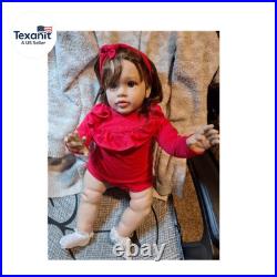 26 Inch Reborn Toddler Baby Girl Doll Realistic Lifelike Soft Cloth Body