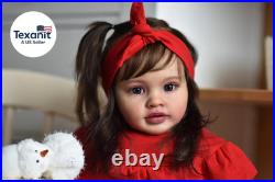 26 Inch Reborn Toddler Baby Girl Doll Realistic Lifelike Soft Cloth Body