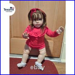 26 Inch Reborn Toddler Baby Girl Doll Realistic Lifelike Soft Cloth Body