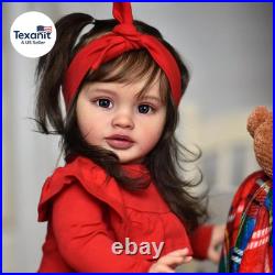 26 Inch Reborn Toddler Baby Girl Doll Realistic Lifelike Soft Cloth Body