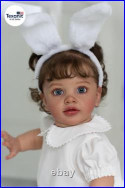 26 Inch Reborn Toddler Girl Doll Realistic Handmade Soft Vinyl Baby