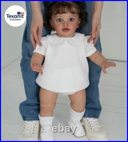 26 Inch Reborn Toddler Girl Doll Realistic Handmade Soft Vinyl Baby