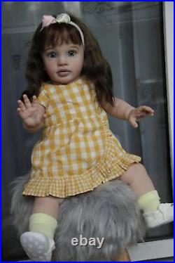 26 Toddler Girl Reborn Doll Pippa Huge Realistic Baby Soft 3D Skin Art Toy GIFT