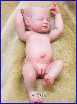 26cm10Handmade Reborn Baby Doll girl Newborn Lifelike Full Body Silicone Vinyl