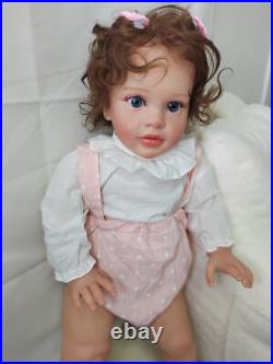 26in Finished Lifelike Reborn Baby Doll Toddler Huge Dolls Pippa 3D Skin Girl