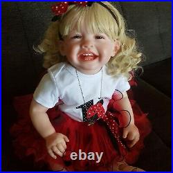 27' Reborn Baby Toddler Girl Doll Real Lifelike Soft Silicone Newborn Dolls Gift