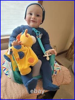 27in Huge Boy Reborn Baby Doll Lifelike Toddler Handmade Girl Toys Visible Veins