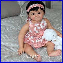 28 Handmade Painted Reborn Baby Doll Toddler Girl Short Hair Finished Doll Gift 28 Handmade Painted Reborn Baby Doll Toddler Girl Short Hair Finished Doll Gift