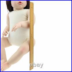 28'' Handmade Silicone Vinyl Reborn Baby Girl Toddler Doll Lifelike Bebe Newborn 28'' Handmade Silicone Vinyl Reborn Baby Girl Toddler Doll Lifelike Bebe Newborn