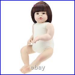 28'' Handmade Silicone Vinyl Reborn Baby Girl Toddler Doll Lifelike Bebe Newborn 28'' Handmade Silicone Vinyl Reborn Baby Girl Toddler Doll Lifelike Bebe Newborn