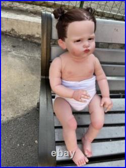 28'' Huge Toddler Reborn Baby Doll Realistic Girl GraceHalf Body Met Connetors 28'' Huge Toddler Reborn Baby Doll Realistic Girl GraceHalf Body Met Connetors