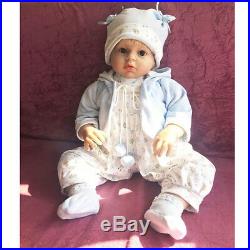 28'' Lifelike Reborn Toddler Boy Doll Soft Vinyl Newborn Baby Doll Kids Toy Gift