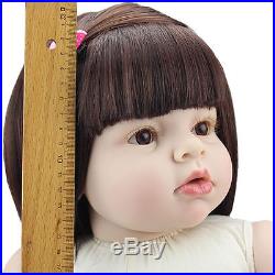 28'' Model Reborn Toddler Dolls Handmade Gifts Baby Lifelike Naked Girl Doll US