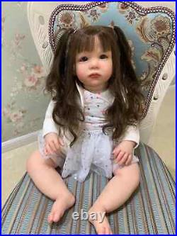 28 Reborn Baby Doll Hand-Rooted Hair Already Finished Toddler Girl Handmade Toy 28 Reborn Baby Doll Hand-Rooted Hair Already Finished Toddler Girl Handmade Toy