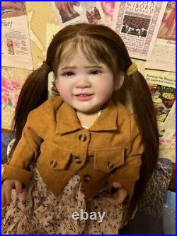 28 Reborn Baby Doll Toddler Girl Hand-rooted Hair Lifelike Handmade Toys Gift