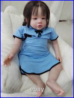 28 Reborn Baby Doll Weighted Limbs Toddler Girl Realistic Hand-Rooted Hair Gift