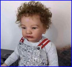 28 Reborn Baby Doll With Hand-Rooted Hair Already Finished Lifelike Toddler Boy