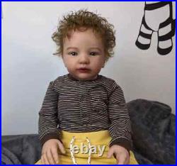 28 Reborn Baby Doll With Hand-Rooted Hair Already Finished Lifelike Toddler Boy