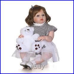 28 Reborn Baby Girl Doll Toddlersoft Silicone Vinyl Lifelike Handmade Toy Gift