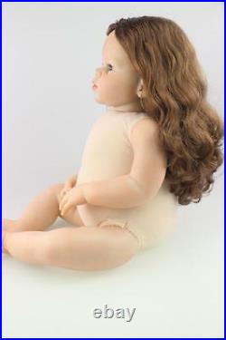 28'' Reborn Baby Toddler Girl Doll Lifelike Silicone Vinyl Naked Rooted Hair Hot