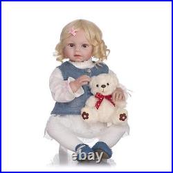 28 Silicone Vinyl Toddler Reborn Baby Girl Dolls Lifelike Soft Toys Doll Gift
