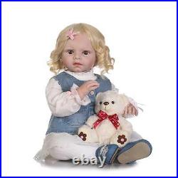 28 Silicone Vinyl Toddler Reborn Baby Girl Dolls Lifelike Soft Toys Doll Gift