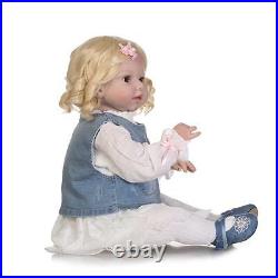 28 Silicone Vinyl Toddler Reborn Baby Girl Dolls Lifelike Soft Toys Doll Gift