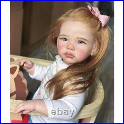 28 Vinyl Finished Reborn Baby Dolls Toddler Girl Rooted Long Hair Handmade Gift 28 Vinyl Finished Reborn Baby Dolls Toddler Girl Rooted Long Hair Handmade Gift