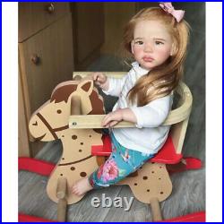 28 Vinyl Finished Reborn Baby Dolls Toddler Girl Rooted Long Hair Handmade Gift 28 Vinyl Finished Reborn Baby Dolls Toddler Girl Rooted Long Hair Handmade Gift