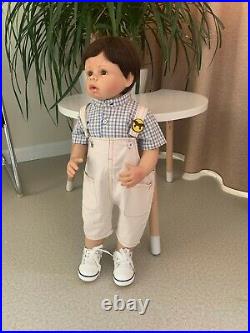 28 Vinyl Reborn Toddler Huge Standing Baby Boy Real Life Size Masterpiece Doll