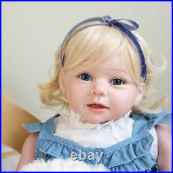 28''big Realistic Reborn Girl Dolls Toddler Weighted Doll Newborn Siliocne Vinyl