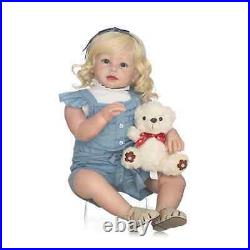 28''big Realistic Reborn Girl Dolls Toddler Weighted Doll Newborn Siliocne Vinyl