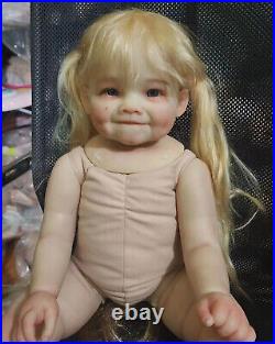 28in Finished Reborn Baby Doll Raya Huge Toddler Girl Lifelike Handmade Toy Gift