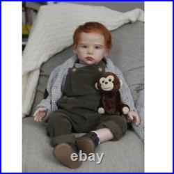 28in Lifelike Painted Reborn Baby Doll Finished Toddler Baby Boy Cloth Body Toys 28in Lifelike Painted Reborn Baby Doll Finished Toddler Baby Boy Cloth Body Toys