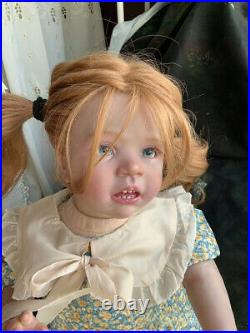 28in Lifelike Reborn Baby Girl Doll Hand-rooted Hair Hand Painted Art Dolls