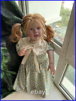 28in Lifelike Reborn Baby Girl Doll Hand-rooted Hair Hand Painted Art Dolls