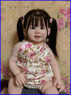 28in Lifelike Toddler Reborn Baby Doll Girl Realsitic Artist Handmade Toys GIFT