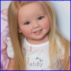 28in Lovely Toddler Girl Assembled Reborn Baby Doll Cammi Hand-Rooted Hair Gift 28in Lovely Toddler Girl Assembled Reborn Baby Doll Cammi Hand-Rooted Hair Gift