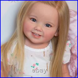 28in Lovely Toddler Girl Assembled Reborn Baby Doll Cammi Hand-Rooted Hair Gift 28in Lovely Toddler Girl Assembled Reborn Baby Doll Cammi Hand-Rooted Hair Gift