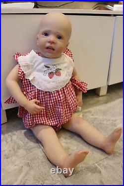 28in Realistic Reborn Baby Doll Toddler Girl Boy No Hair Handmade Birthday Gift