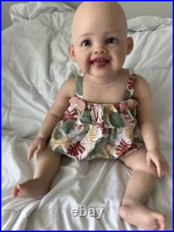 28in Reborn Baby Doll Lifelike Toddler Girl Bald/Painted Hair Kids Birthday Gift 28in Reborn Baby Doll Lifelike Toddler Girl Bald/Painted Hair Kids Birthday Gift