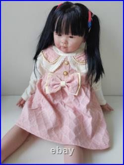 28in Toddler Reborn Baby Doll Hand-Rooted Hair Lifelike Girl Artist Finished Toy