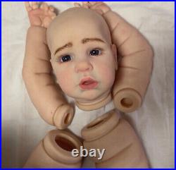 28in Toddler Reborn Doll Kit Painted Girl Unassembled DIY Body Parts Soft Vinyl 28in Toddler Reborn Doll Kit Painted Girl Unassembled DIY Body Parts Soft Vinyl
