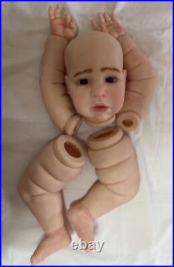 28in Toddler Reborn Doll Kit Painted Girl Unassembled DIY Body Parts Soft Vinyl 28in Toddler Reborn Doll Kit Painted Girl Unassembled DIY Body Parts Soft Vinyl