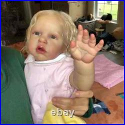 28in Toddler Reborn Doll Kit Painted Girl Unassembled DIY Body Parts Soft Vinyl 28in Toddler Reborn Doll Kit Painted Girl Unassembled DIY Body Parts Soft Vinyl