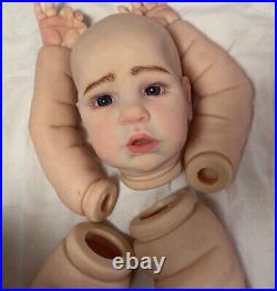28in Toddler Reborn Doll Kit Painted Girl Unassembled DIY Body Parts Soft Vinyl 28in Toddler Reborn Doll Kit Painted Girl Unassembled DIY Body Parts Soft Vinyl