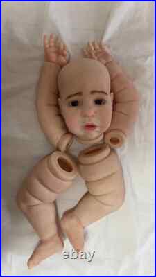 28in Toddler Reborn Doll Kit Painted Girl Unassembled DIY Body Parts Soft Vinyl 28in Toddler Reborn Doll Kit Painted Girl Unassembled DIY Body Parts Soft Vinyl
