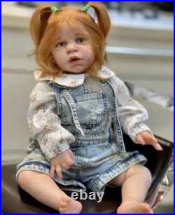 28in Toddler Reborn Doll Kit Painted Girl Unassembled DIY Body Parts Soft Vinyl 28in Toddler Reborn Doll Kit Painted Girl Unassembled DIY Body Parts Soft Vinyl