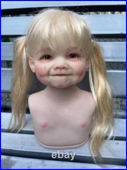 28inch Handmade Painted Reborn Doll Kits Unassembled Cloth Body Toddler Girl Toy