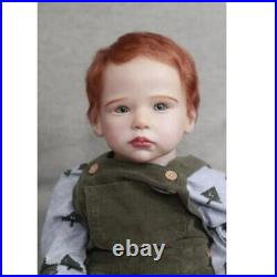 28inch Painted Toddler Reborn Baby Doll Finished Baby Boy Cloth Body Handmade